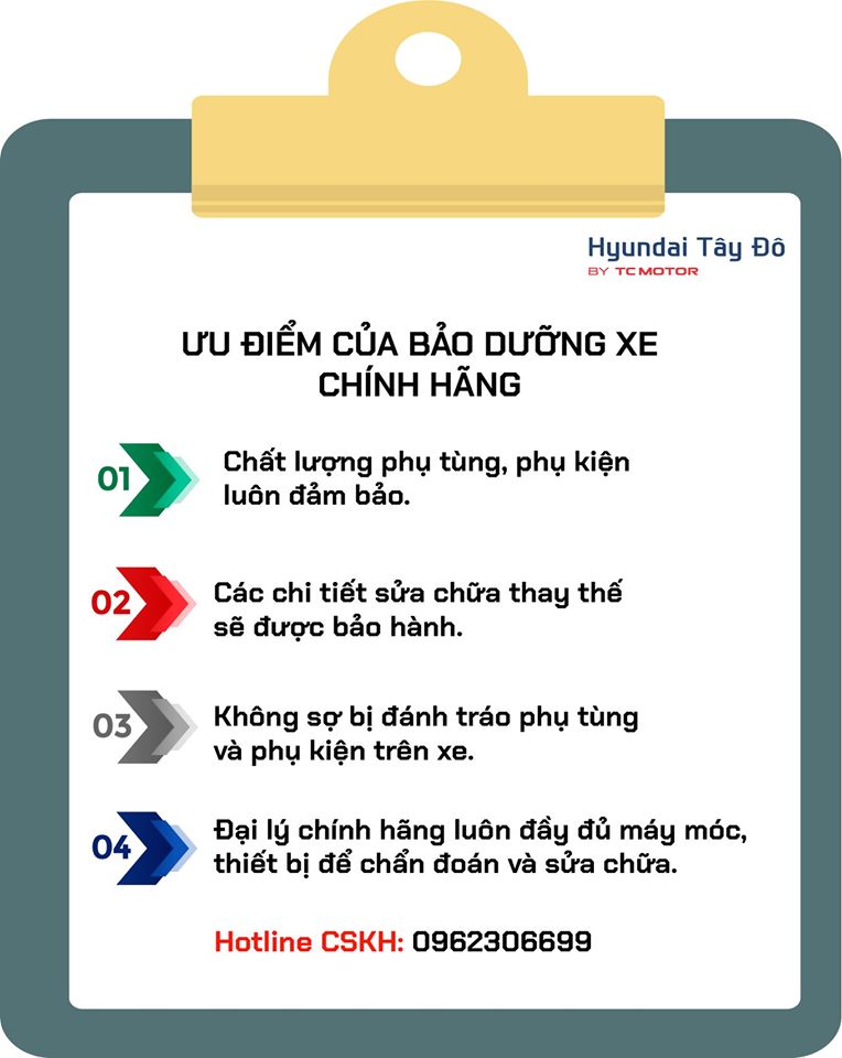 LỢI ÍCH CỦA BẢO DƯỠNG CHÍNH HÃNG